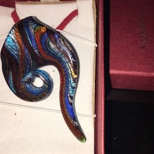 Italian Dichroic glass pendant